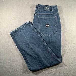 Marithe Francois Girbaud Loose Fit Carpenter Jeans Men's 38 x 33 Blue Denim